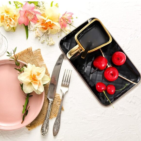 Elegant Handbag Shaped NEW Black Coffee Mug - Picture 4 of 4